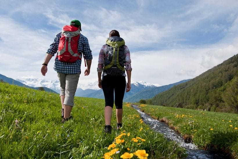 Familievandring fra Sydtyrol til Dolomitterne