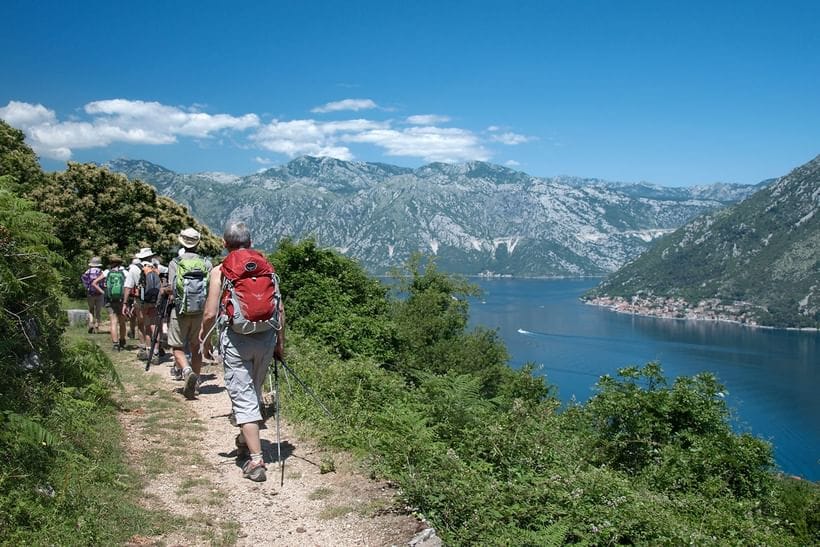 Vandreferie langs Montenegros kyst